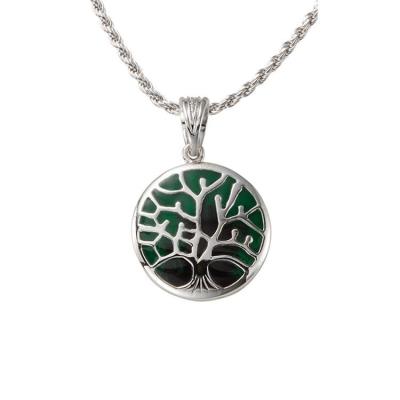 sterling silver tree of life cremation pendant necklace